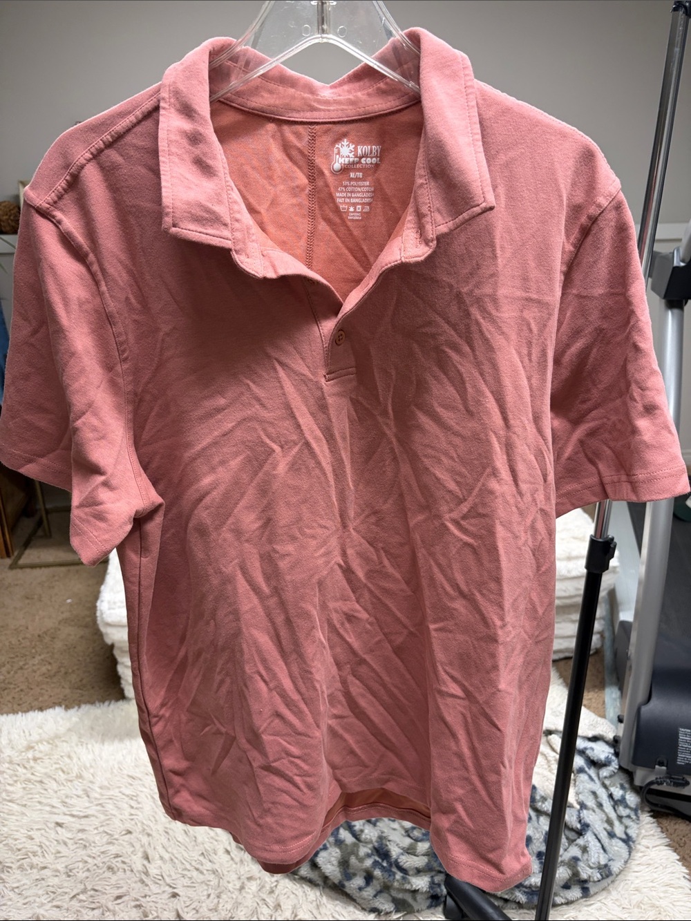 Men's Short Sleeve Polo in Dusty Rose by Kuhl